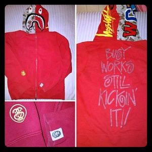 BAPE/STUSSY a bathing ape hoodie